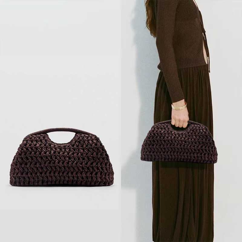 Women'S Bags Holiday - Vintage Tkana Torebka Plażowa Codzienna Słomkowa