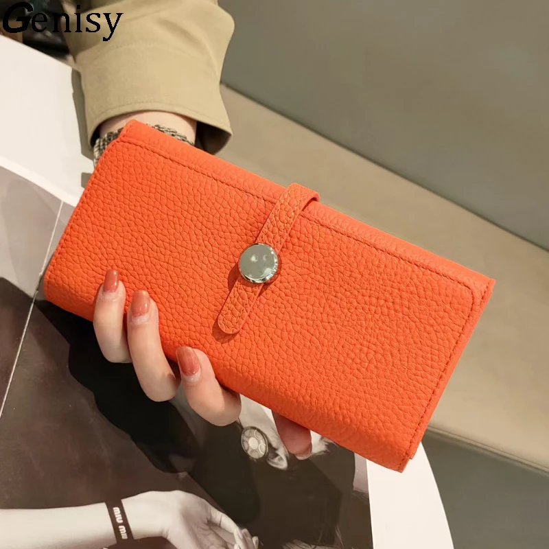 Women Bags Lv - Portfel z prawdziwej skóry damski długi