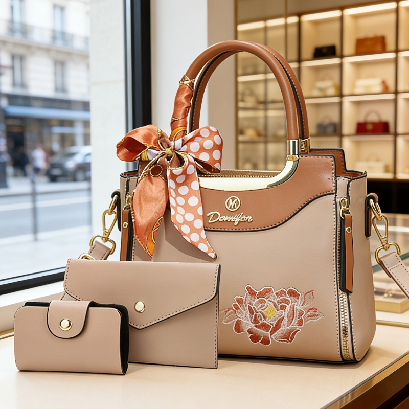 Women Bags Daily Use - Wysokiej jakości haftowane torebki, zestaw 3