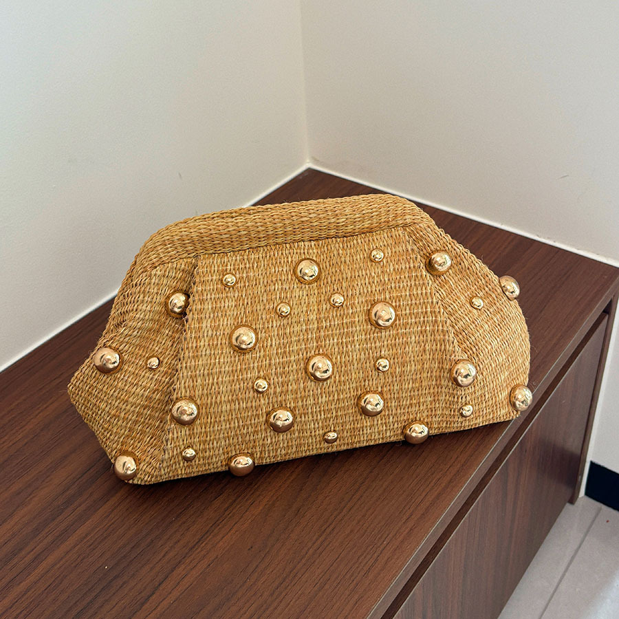 Women'S Bags Holiday - Torebka kopertówka w stylu francuskim, pleciona