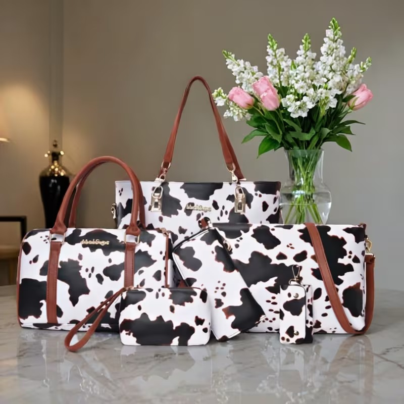 Women'S Crossbody Bags - 6-częściowy zestaw torebek PU z modnym