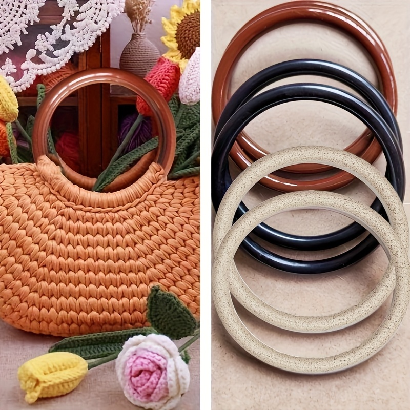 Circle Round Bag - Okrągłe, pełne uchwyty do torebek, plastikowe,