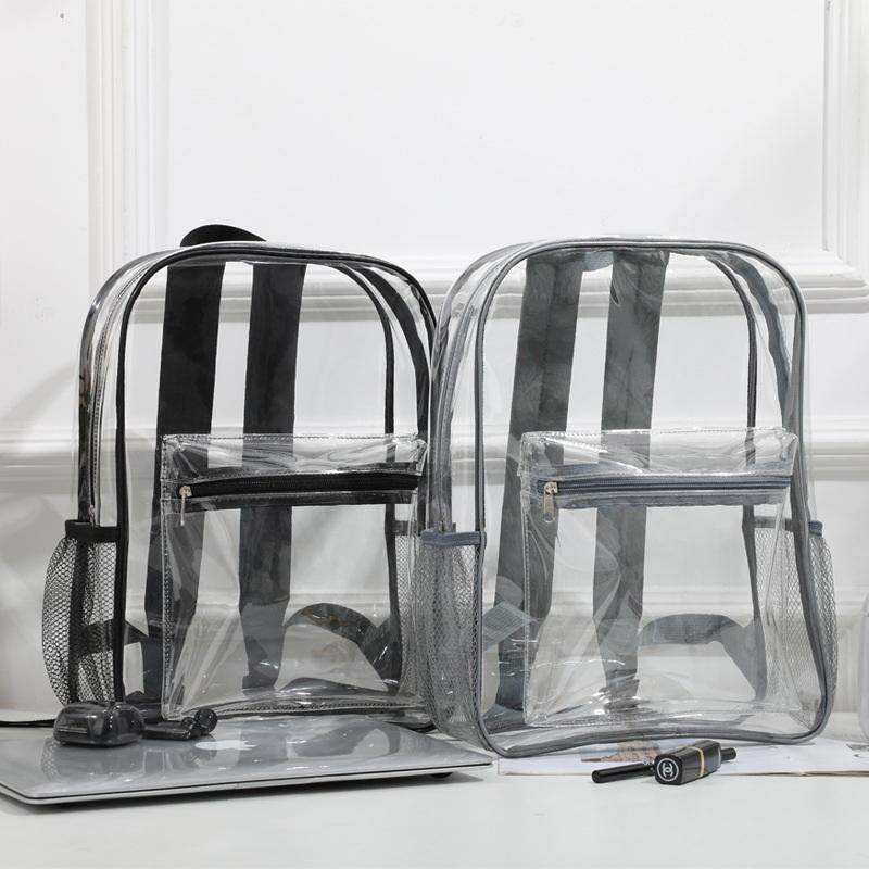 Women Bags Daily Use - Wyprzedaż! Przezroczysty plecak sportowy z PVC