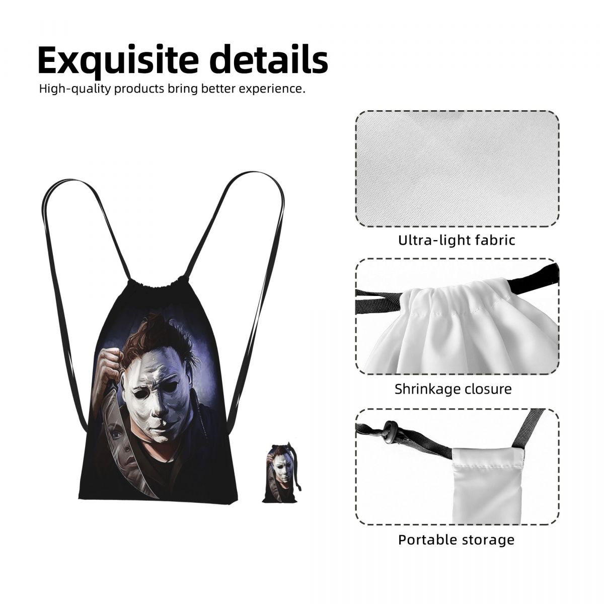 Women Bags Myer - Plecak ze sznurkiem Michael Myers, sportowa