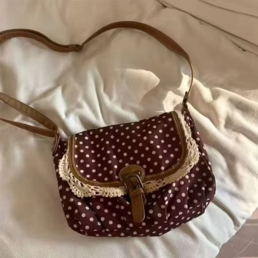 Nowa torba vintage w kropki, p – Women'S Vegan Bags recenzja i cena