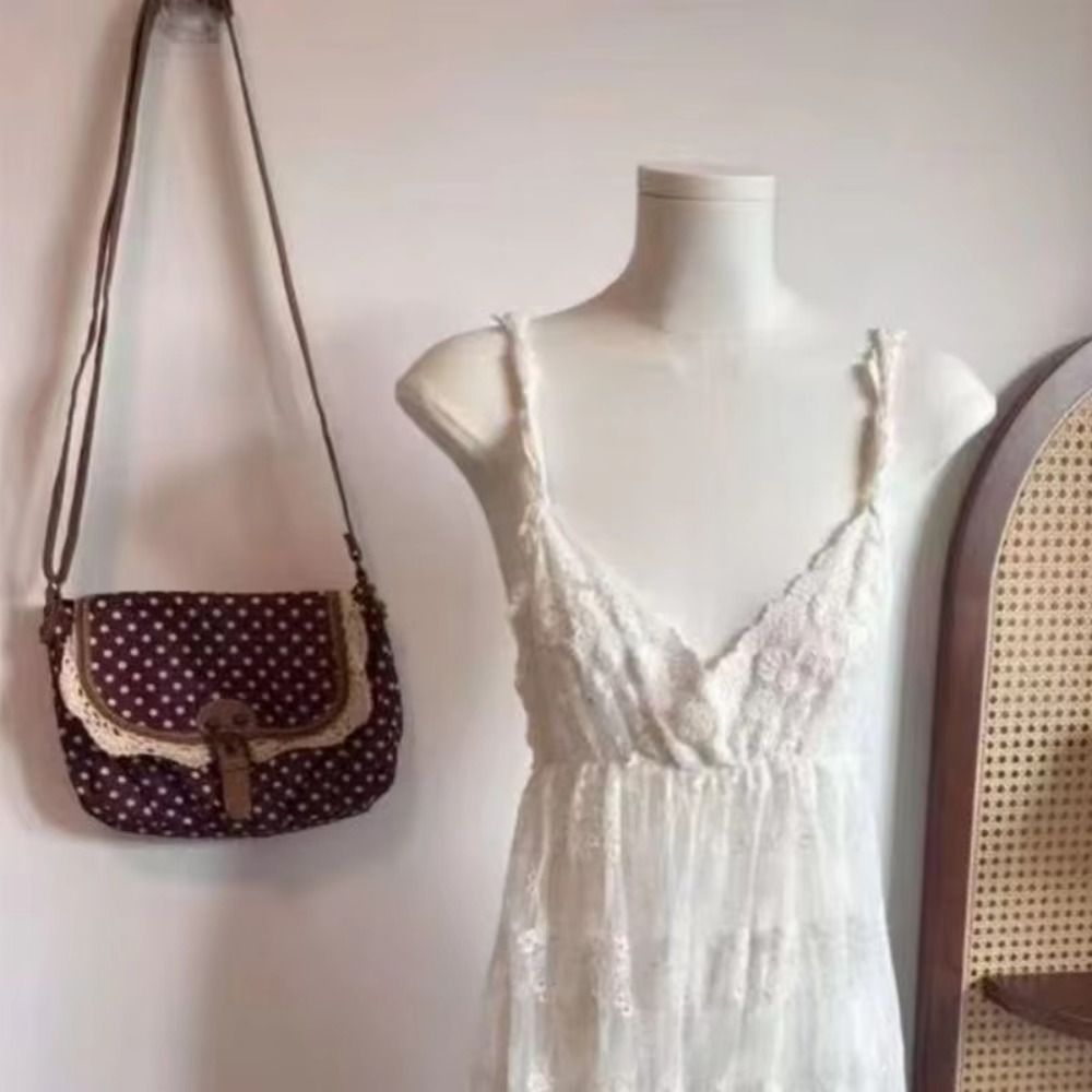 Nowa torba vintage w kropki, p – Women'S Vegan Bags recenzja i cena