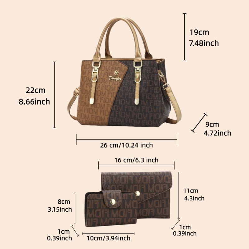 3-częściowy zestaw torebek dam – Women Bags Daily Use recenzja i cena