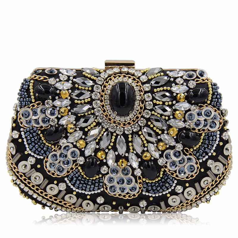 Vintage kobiety czarne koralik – Evening Bag Beaded recenzja i cena