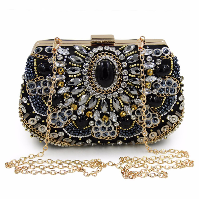 Vintage kobiety czarne koralik – Evening Bag Beaded recenzja i cena