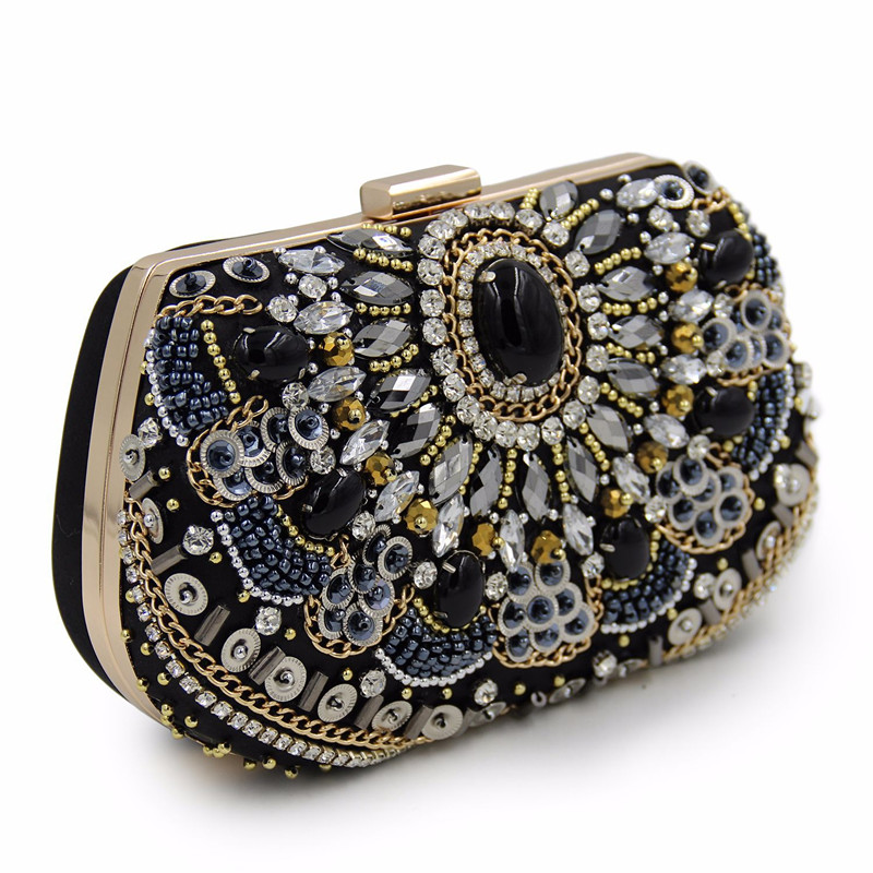 Vintage kobiety czarne koralik – Evening Bag Beaded recenzja i cena