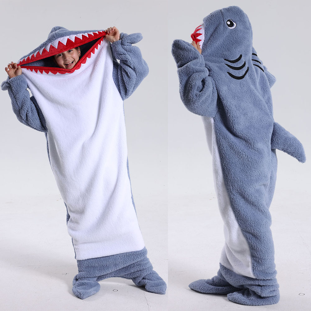 Shark Hoodie Blanket Fleece Sh – Women Bags Lv recenzja i cena