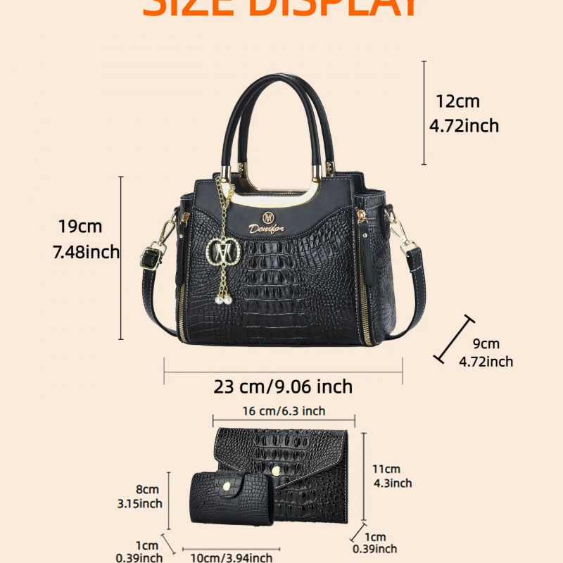 Damski zestaw torebek z tekstu – Women'S Crossbody Bags recenzja i cena