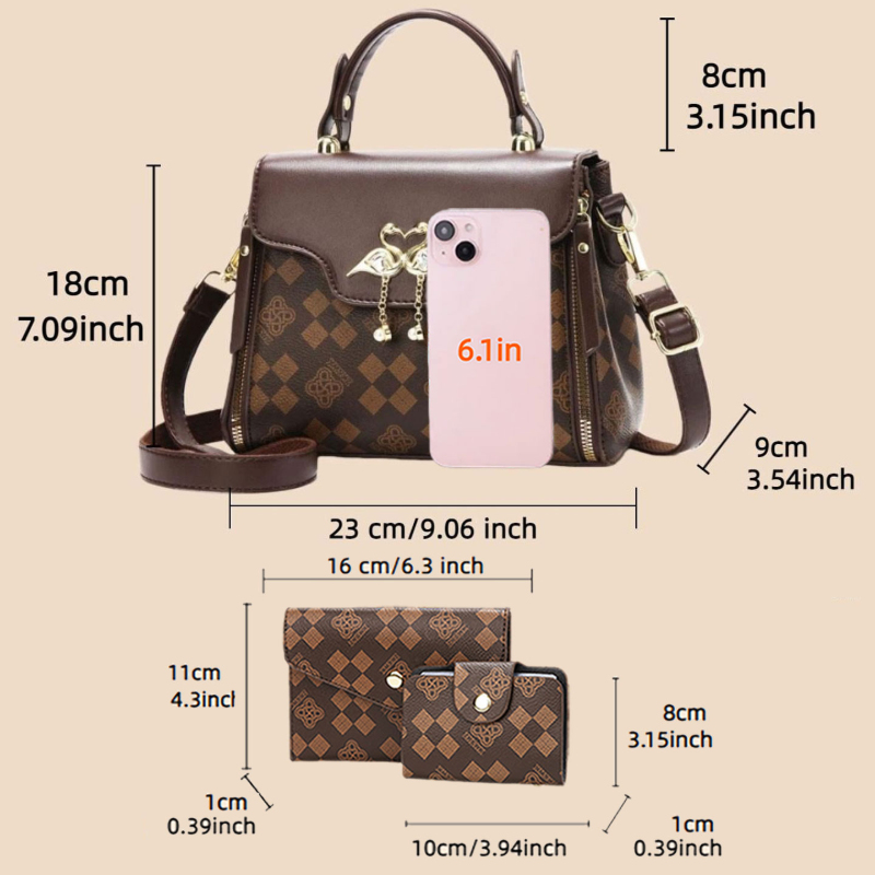 3-częściowy zestaw torebek dam – Women'S Crossbody Bags recenzja i cena