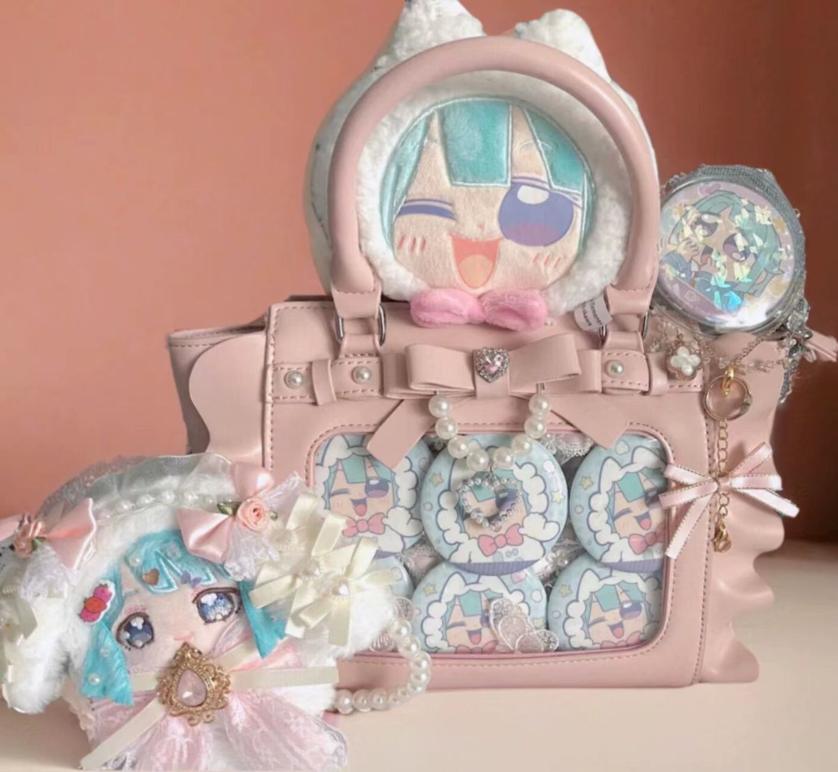 Harajuku Square Pink Ita Bag W – Women'S Vegan Bags recenzja i cena