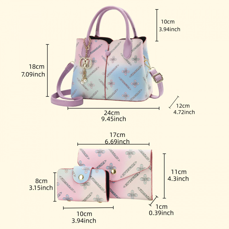 Gradientowy damski zestaw trzy – Women Bags Crossbody recenzja i cena